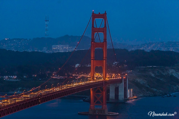 Golden Gate Bridge During Sunset